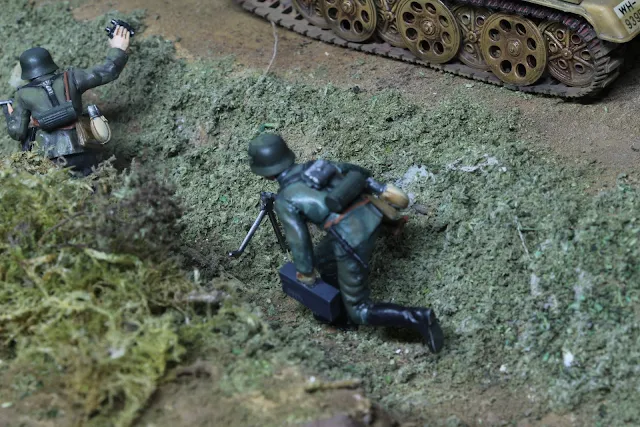 Figurine de l’armée allemande de Tamiya au 1/35.