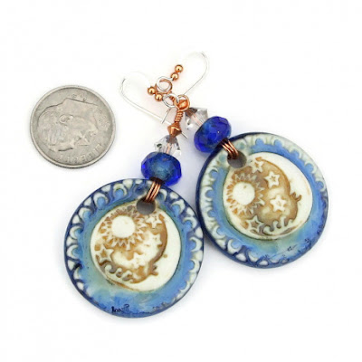 celestial handmade earrings gift