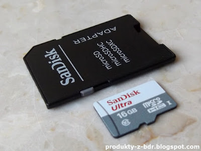  Karta micro SDHC SanDisk Ultra UHS-I 16 GB z adapterem z Biedronki