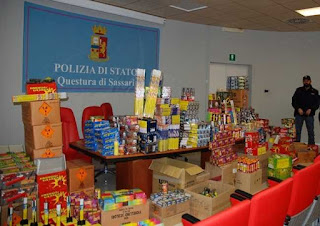 petardi sequestro sassari