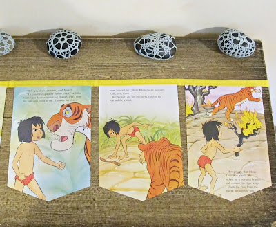 the jungle book bunting banner garland domum vindemia etsy mowgli shere khan nursery bedroom children