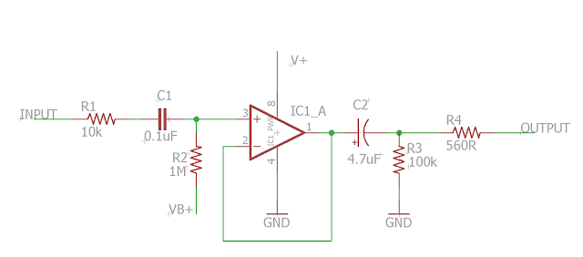 Klon centaur buffer schematic