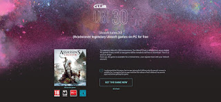 Giveaway Assassin's Creed 3 Gratis untuk PC