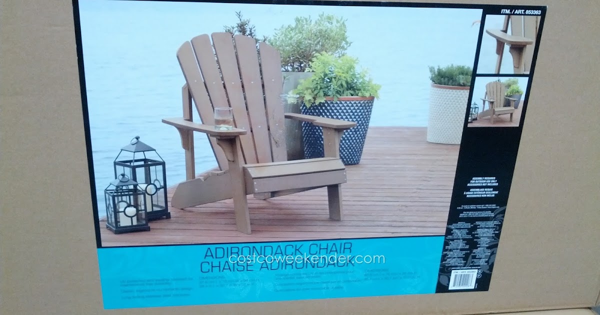 Faux Wood Adirondack Chair Costco Weekender