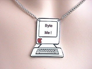 Byte Me geek pendant