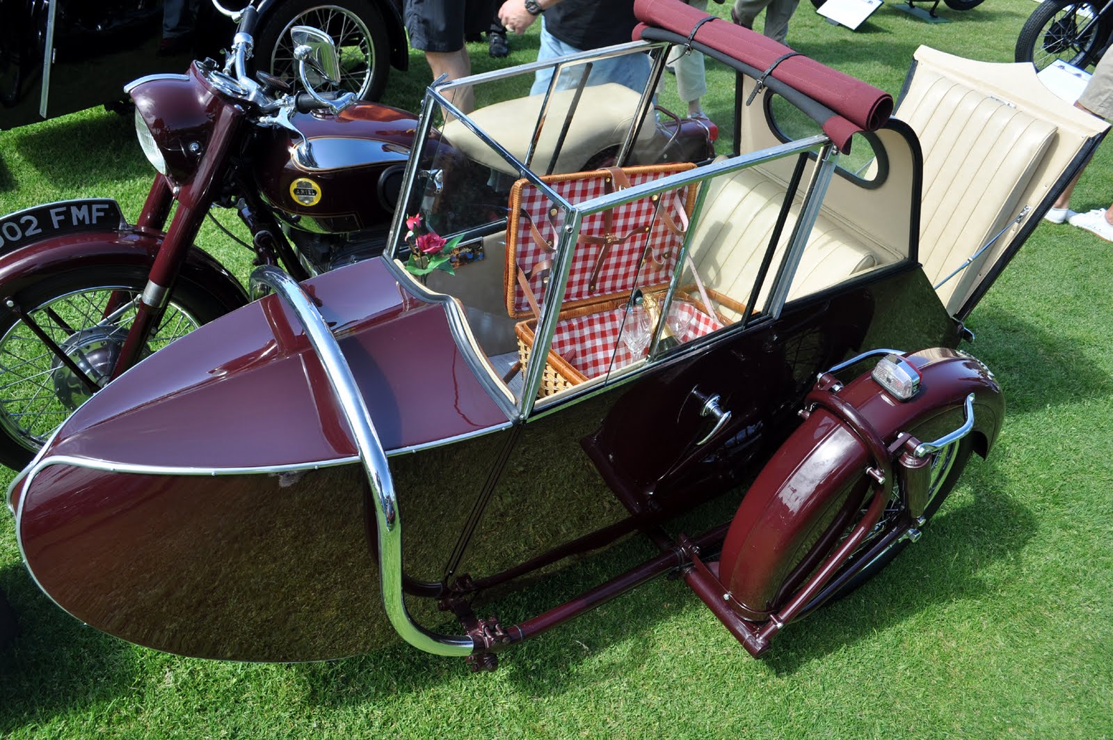 Vintage Motorcycles At The LaJolla Motor Car Classic Concours De