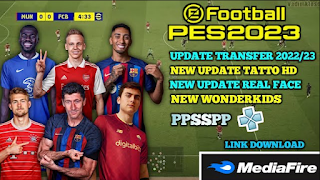 Download PES PPSSPP 2023 New Update Faces And Tattoo Realistis Best Graphics HD Latest Transfer