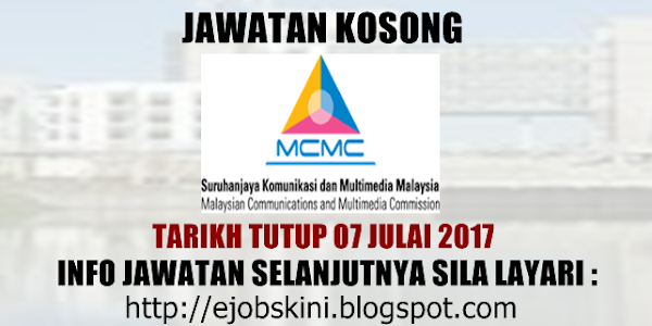 Jawatan Kosong Suruhanjaya Komunikasi Dan Multimedia Malaysia (SKMM) - 07 Julai 2017
