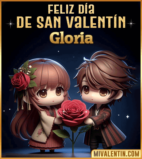Imagen Gif feliz día de San Valentin Gloria