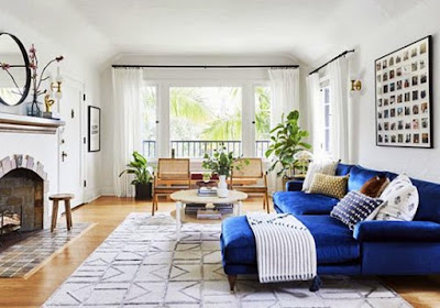 living room with blue sofa ideas