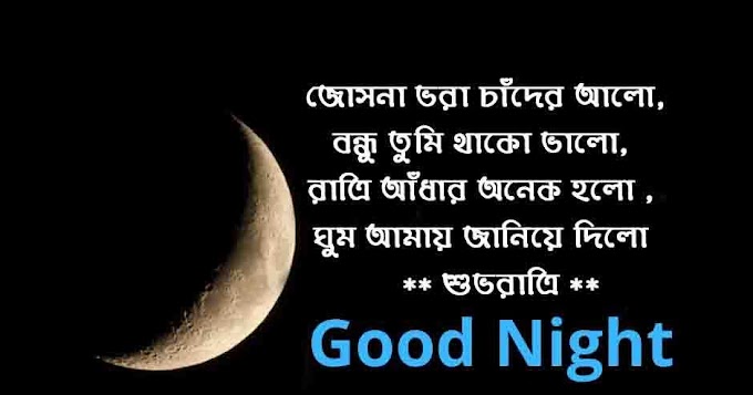 শুভরাত্রি এসএমএস  - Bangla good night SMS