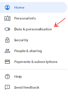 data and personalization in gmail account