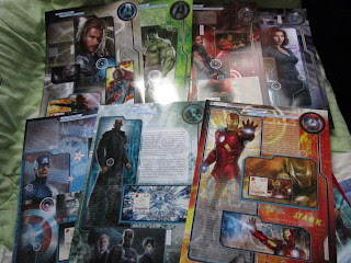 Marvel comics movie STGCC 2012 Avengers Assemble stamp limited edition collection lot set Nick Fury SHIELD Captain America Thor Iron Man Tony Stark Hulk Bruce Banner Black Widow Hawkeye Clint Barton Natasha movie