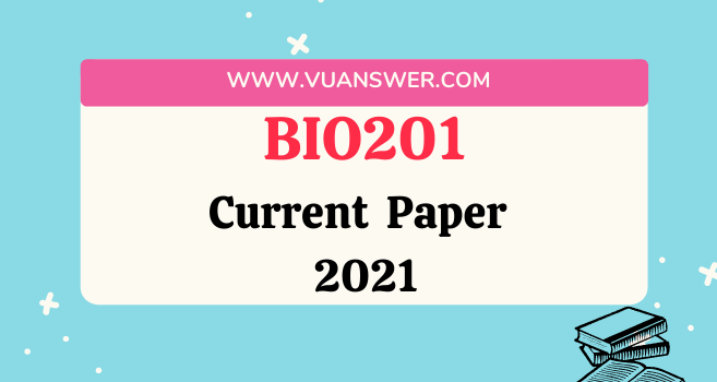 BIO201 Current Final Term Paper 2021