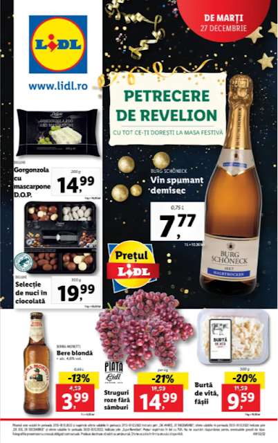 LIDL Catalog - Brosura 27-31.12 2022→ Petrecere de Revelion | Delux | Super Weekend