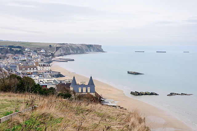 Arromanches les-Bains port, Normandy, France