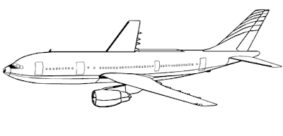 Avião - Desenhos para Colorir