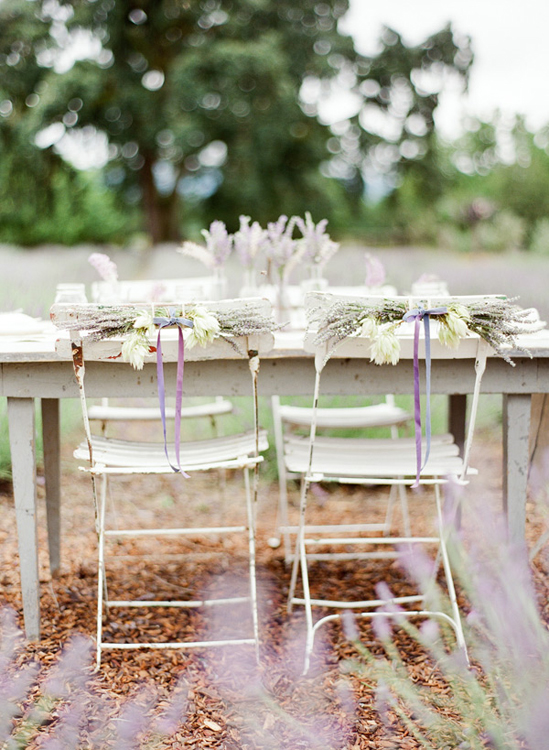 We used a vintage french bar glass holder for the table center piece