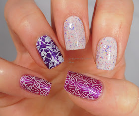 Lina Nail Art Supplies Born To Sail 01 over Girly Bits Cosmetics Codename: Duchess polishes