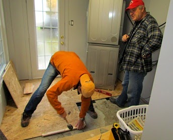 1411014 Nov 01 Mudroom SufFlooring Almost Finished