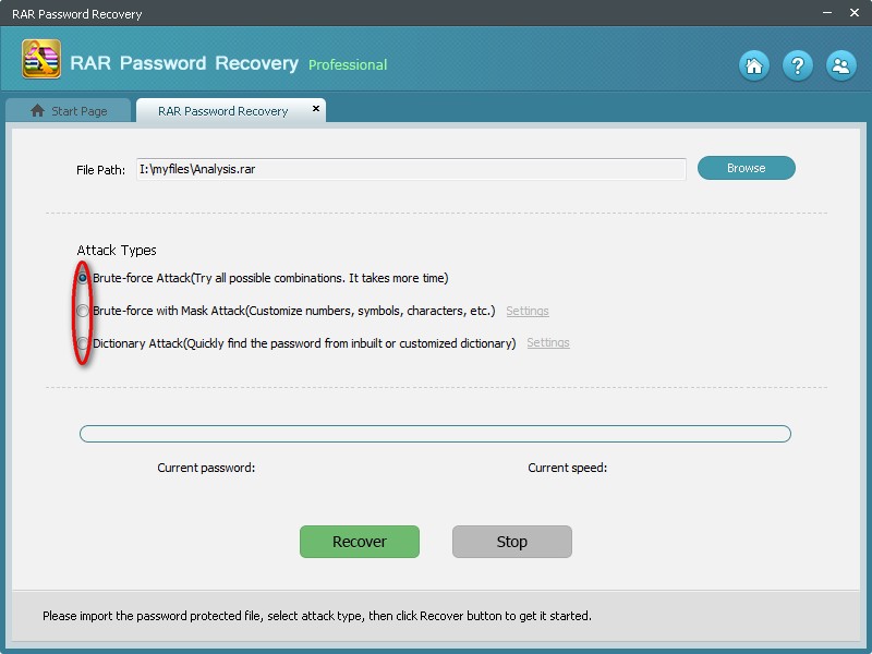 RAR Password Recovery