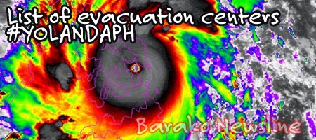 List of Evacuation Center for typhoon Yolanda victims
