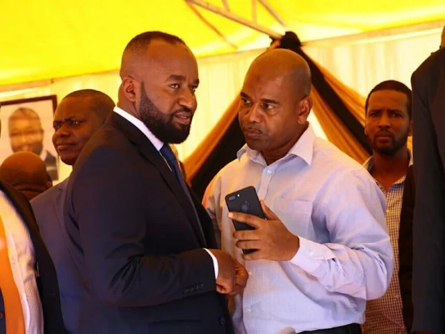 Mombasa Governor Ali Joho with Kisauni MP Ali Mbogo. PHOTO | FILE