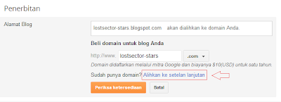 Cara Merubah Sub Domain Blogspot ke Domain Sendiri 