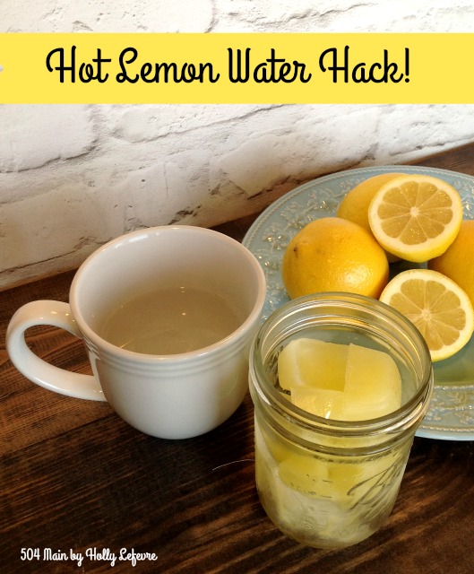 hot water, lemon water