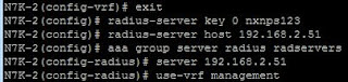 Cisco Nexus radius setup