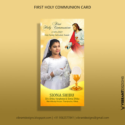 First Communion cards and other religious greeting cards, First-Holy-Communion-card, Holy communion cards, vibrantdezigns,