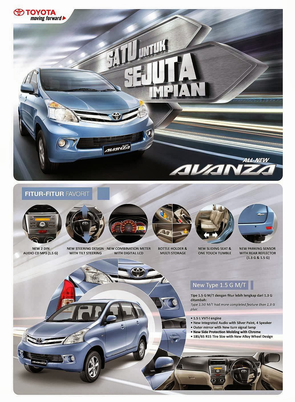 Brochure All New Avanza 2013 Harga Toyota Calya Agya Avanza