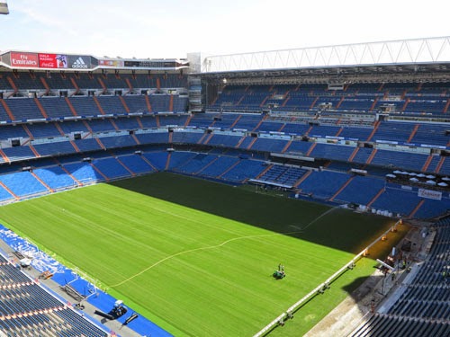Real Madrid's Bernabeu Stadium.