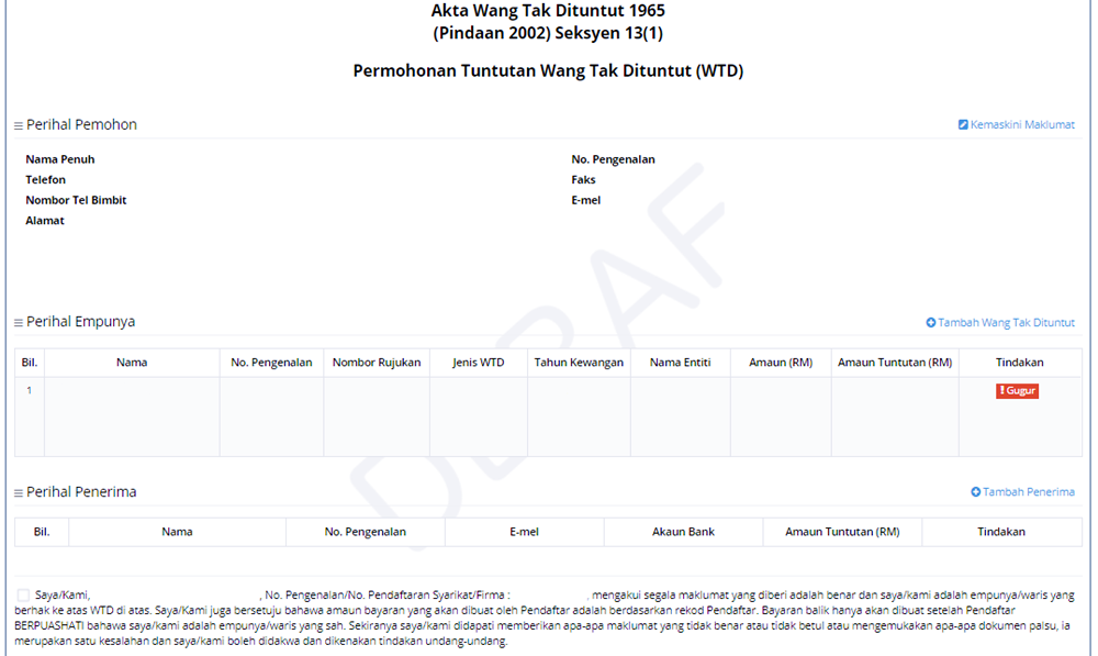 Panduan Tuntut Wang Tidak Dituntut (eGUMIS)