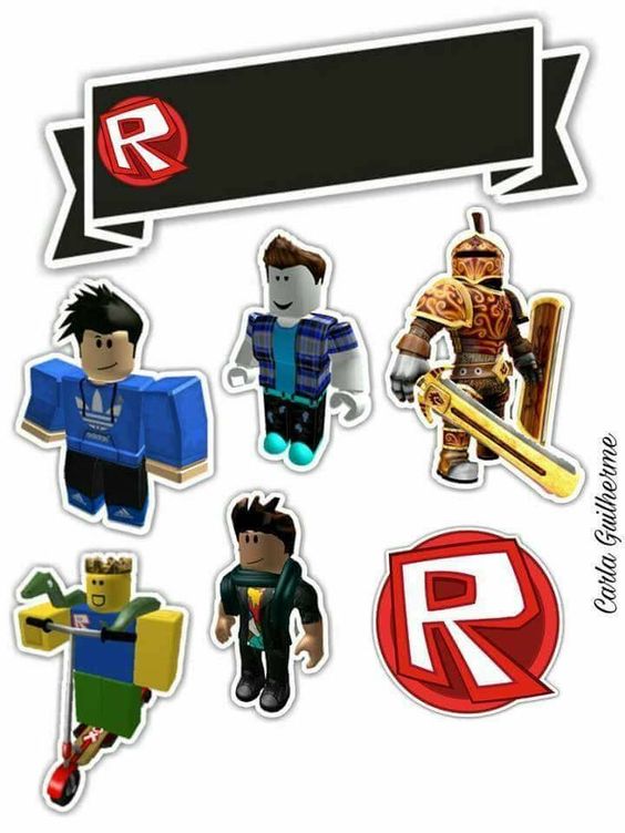 Roblox Free Printable Cake Toppers Oh My Fiesta For Geeks - free roblox party printables