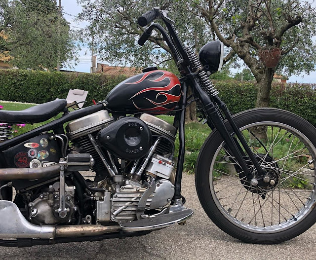 Harley Davidson Panhead 1949 By Stefan Head Hell Kustom