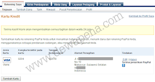 cara verifikasi paypal