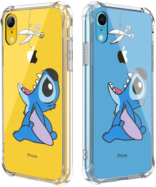 Logee TPU Stitch Cute Cartoon Clear Case for iPhone