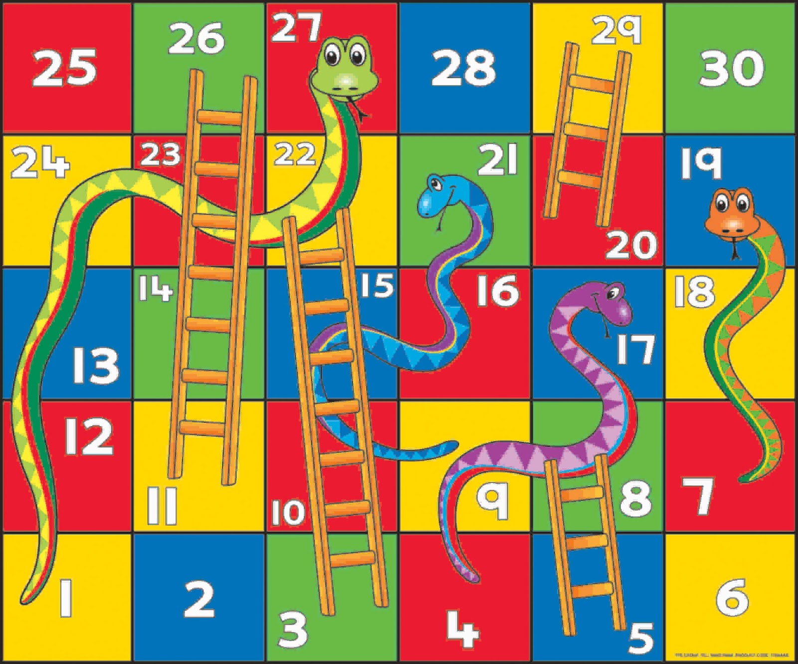 snake and ladder game board printable