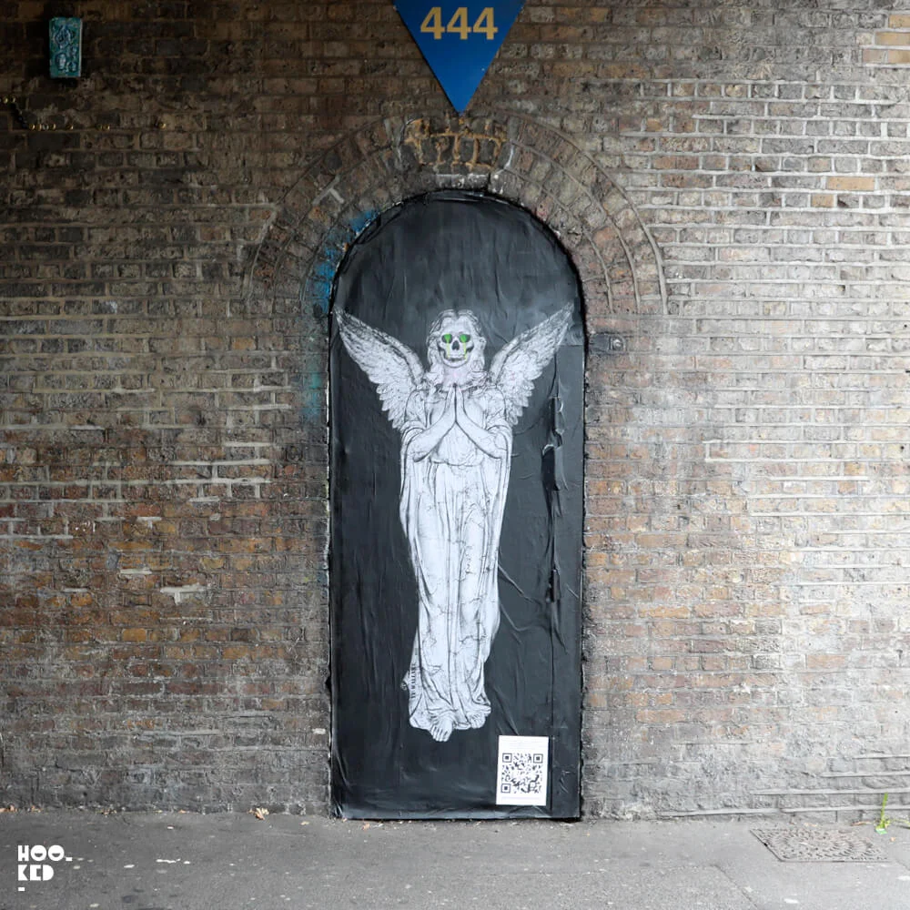 London street art by artist Yu Wallart as part of the London International Street Art Festival