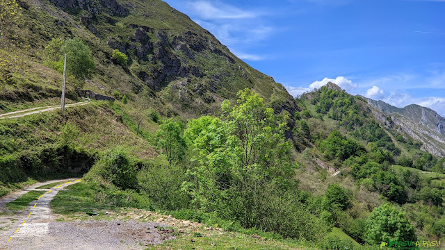 Pista de Casielles para bajar por la Caviella