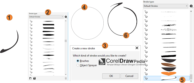 Tutorial cara menggunakan dan Menambahkan Artistic Media tool di CorelDraw