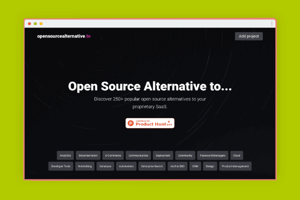 هل تبحث عن بدائل مفتوحة المصدر للبرامج الشائعة؟ هذا الموقع سيساعدك في العثور على ما تحتاجه