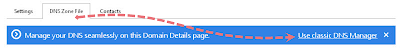 use classic dns manager