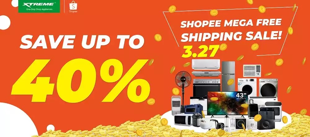 XTREME Appliances x Shopee Mega Free Shipping Sale