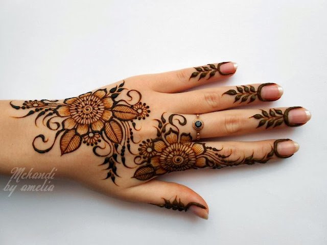 Amelia Mehndi Designs 2013 for Young Girls