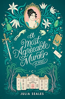 book cover of amateur sleuth mystery novel A Most Agreeable Murder by Julia Seales