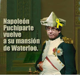 Napoleón Puchiparte vuelve a su mansión de Waterloo
