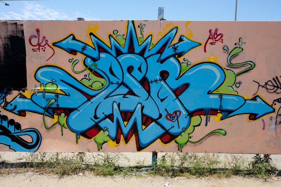 Graffiti Wildstyle Alphabet Letters Blue Color