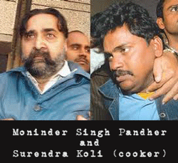 monder singh and surendra koli cannibal